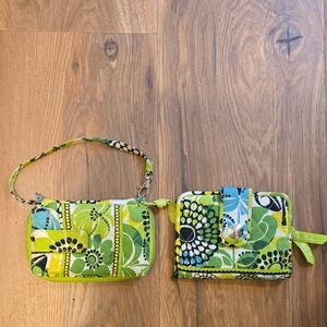 Vera Bradley Set in Lime's Up, 2 PIECES